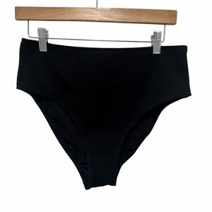 Cupshe Black Ribbed Swim Bottoms - NWOT